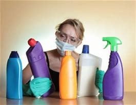 Be careful with cleaning stuff