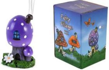 ACCESSORIES - Lisa Parker - fairy village Toadstool design Cone Burner - PURPLE