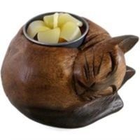  3-in-1 Holder - Wooden Curled Cat 