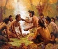 Indians around a fire