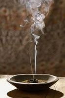 in a bowl incense sticks