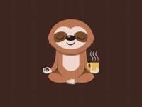 CLIP ART - 2022 sloth with tea