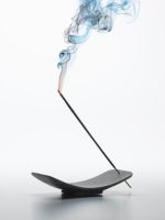IMAGE - Incense on ash catcher with smoke 2022