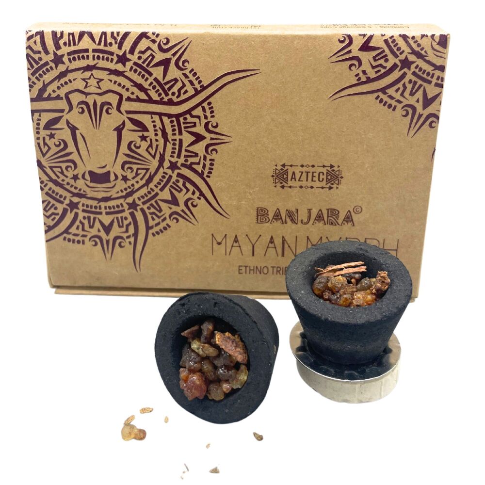 Pre-Filled Resin Charcoal Cup - Mayan Myrrh