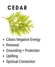 2024 multi ingredients for smudging X6 - cedar