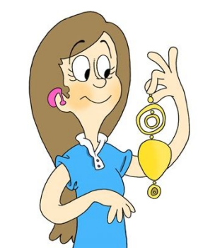 2024 AJ - Pre Set NL- 4 - Criss Cross Ball - clip art girl + jewels image