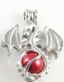 AJ/P/NL/3 - Antique Silver “Dragon” Design Pendant Necklace