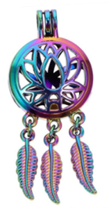 AJ/P/NL/5  - “Dreamcatcher” Multi-Coloured Pendant Necklace