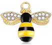 STD/B/NL/1/a - Single Honeybee Pendant with CZ Crystal wings Necklace