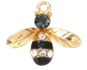 STD/B/NL/1/b - Single Honeybee Pendant with CZ on body Necklace.