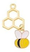 STD/B/NL/5/a - Flat Honeybee with 3 Honeycomb Necklace.