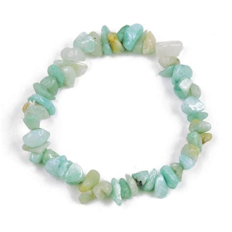 CRY/BL/2 - AMAZONITE GREEN CHIP BRACELET