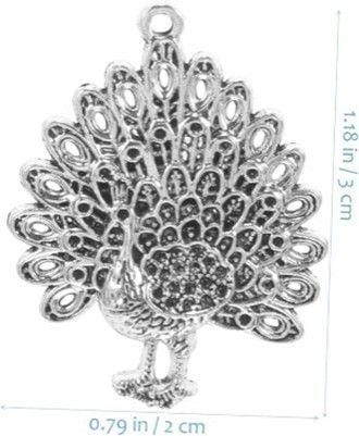 STD/P/4 Vintage Silver Peacock Pendant Charm