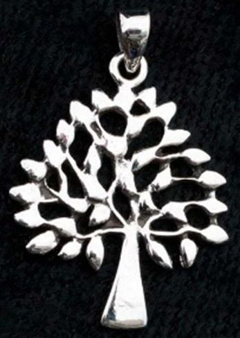 STD/SET/4 - 925 Sterling Silver “Tree of Life” open design Pendant Necklace & MATCHING Drop Earrings