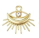 STD/G/P/1/A4 -- Evil Eye with Lashes & CZ Pupil Pendant - NL or ER