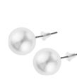 CRY/ER17 - Pearl ball 1cm Stud Earrings