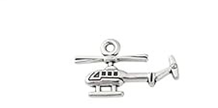 STD/AP1/C/1 - Tibetan Silver Helicopter Charm