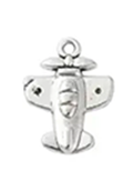 STD/AP1/C/4  Tibetan Silver Aircraft – Small Cute Propeller plane Charm