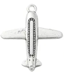 STD/AP1/C10 - Tibetan Silver Aircraft Charm – Lge Passenger plane /detailed body