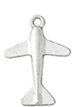 STD/AP/K/9 - Tibetan Silver Aircraft Keyring – Med. No engine /fan tail.