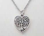 STD/P/NL/1 - Heart -Tree of Life Pendant Necklace