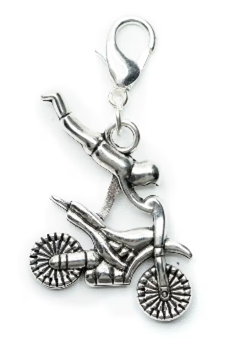 STD/MBP/E1/CHARM- - Stunt Man on Motorbike Charm