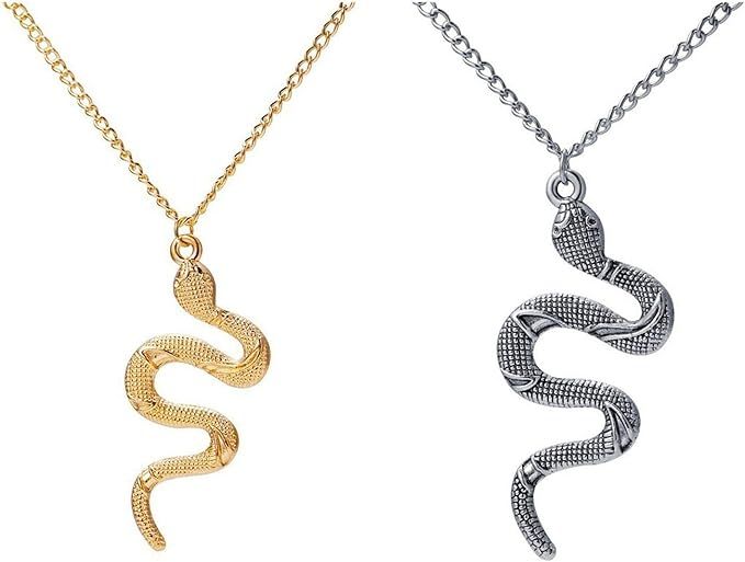 STD/NL/4 - 2025 Chinese New Year – Snake Necklace (Silver OR Gold)