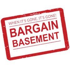 Bargain Basement ~ products from all categories