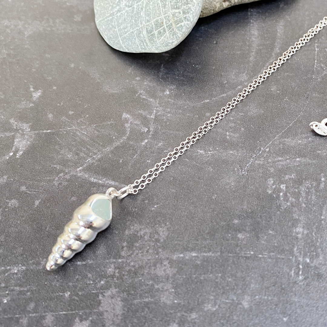 Mermaid`s Call - Sterling Silver Shell Necklace