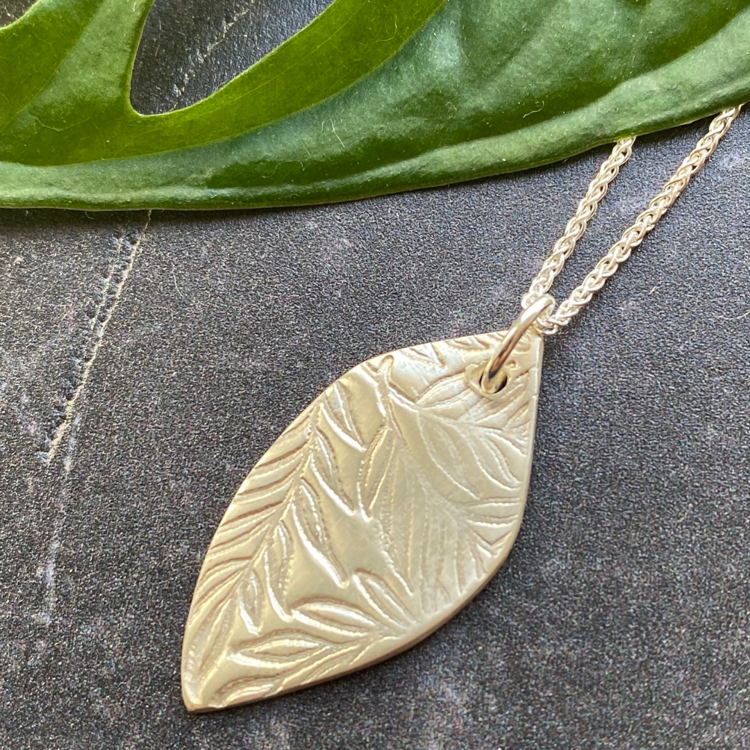 Leafy Silver Pendant