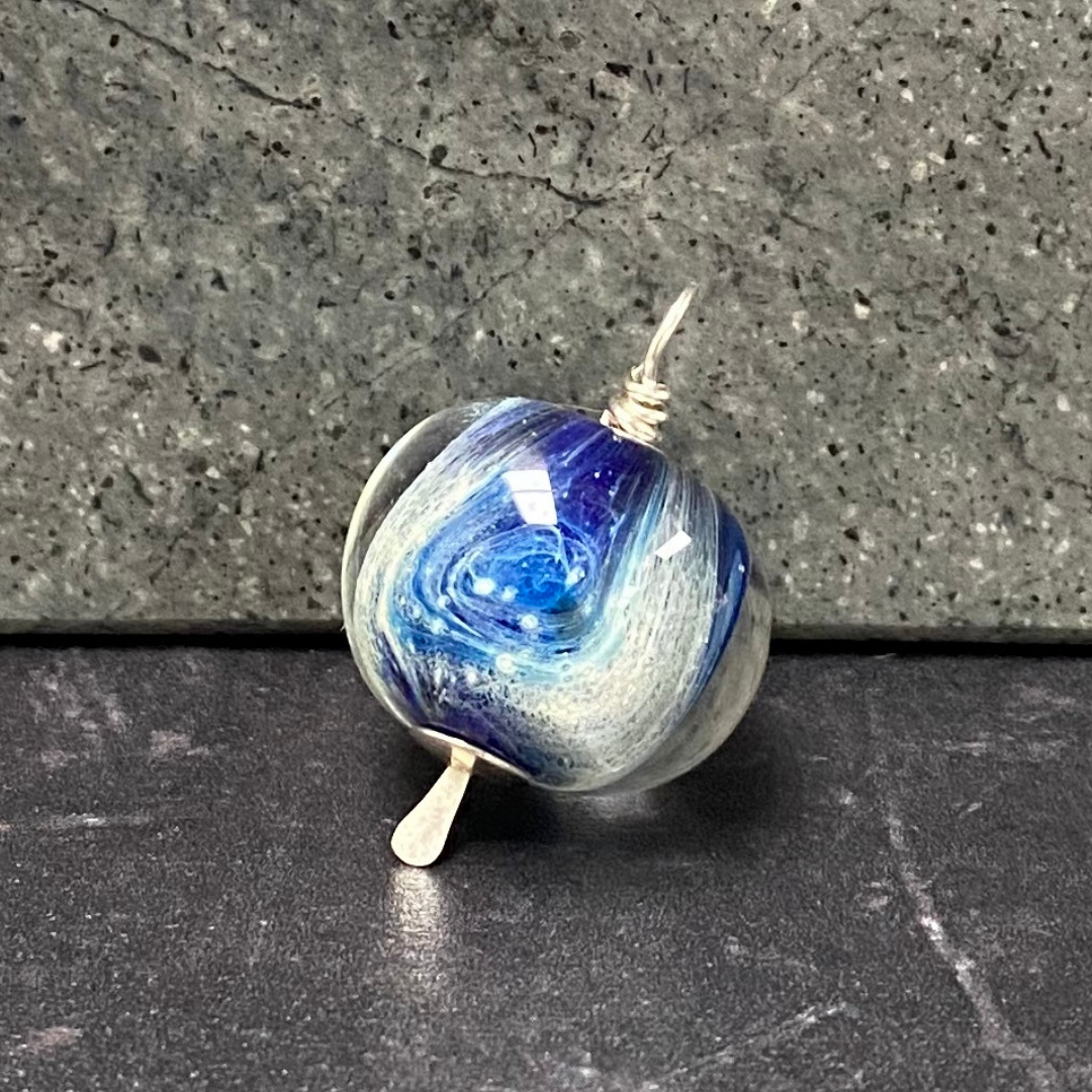 Little Galaxy Glass & Sterling Silver Necklace