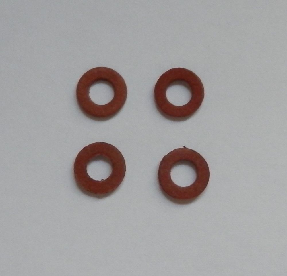 STUART , MAMOD, &OTHER MODEL LIVE STEAM ENGINE 13/64"(3/16) FIBRE WASHER X 4