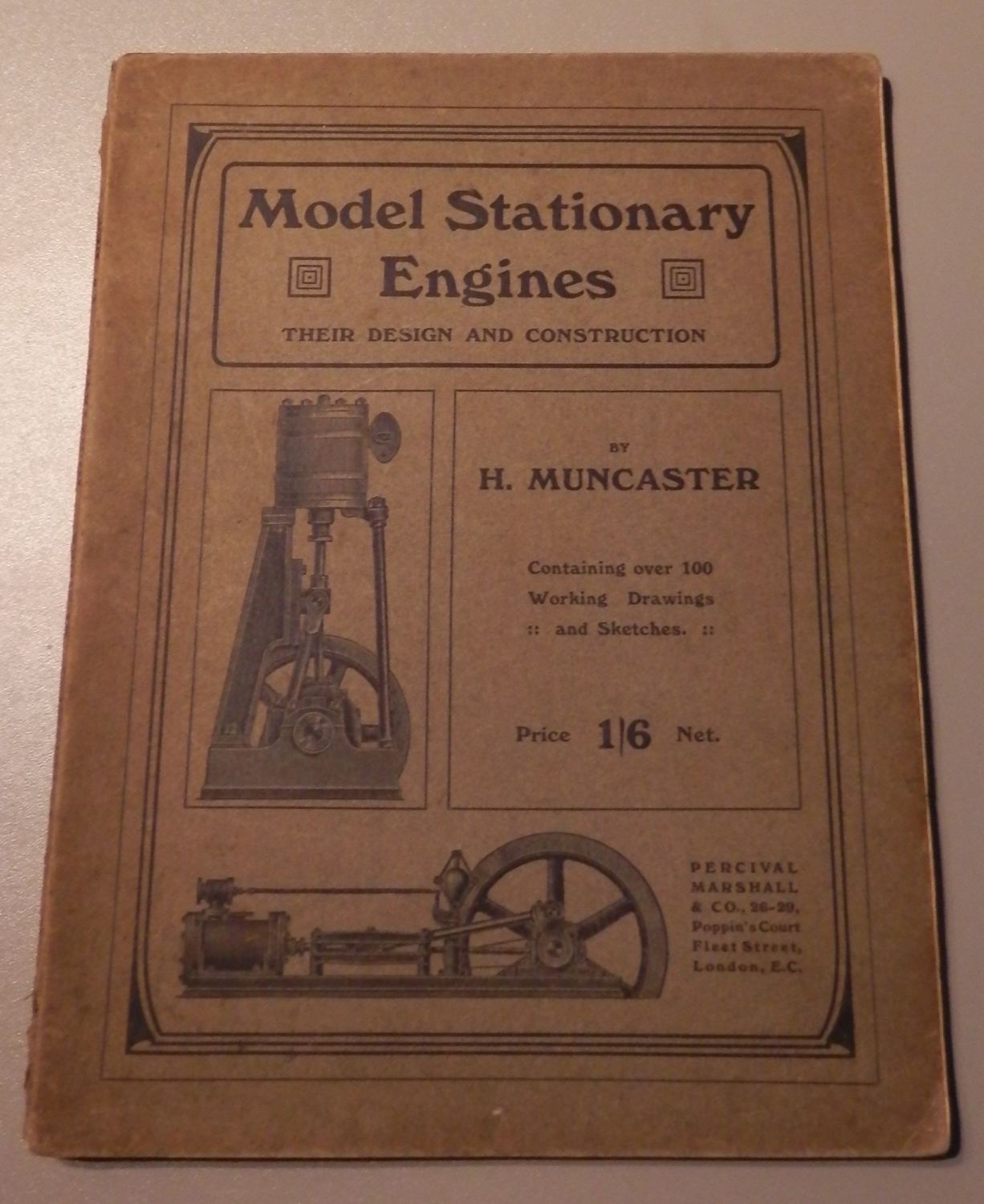 RARE 1913 EDITION Model Stationary Engines Design and Construction ...