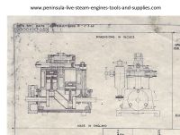 1953 STUART TURNER SUN LIVE STEAM MARINE ENGINE DRAWING AND PARTS LIST (NEW)