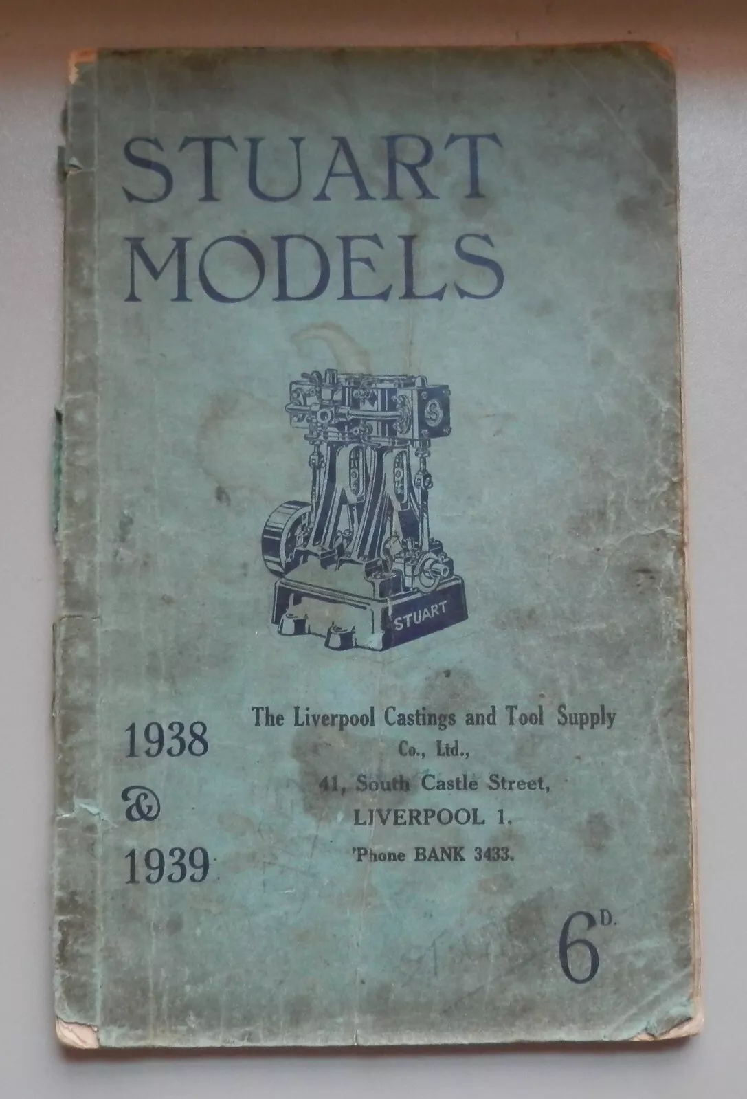 STUART MODELS LIVE STEAM ENGINE 1938 & 1939 CATALOGUE