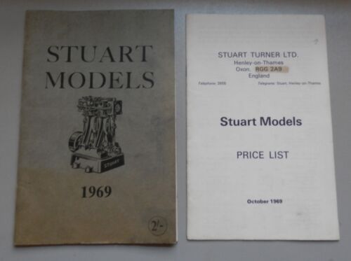 STUART MODELS LIVE STEAM ENGINE 1969 CATALOGUE & PRICE LIST