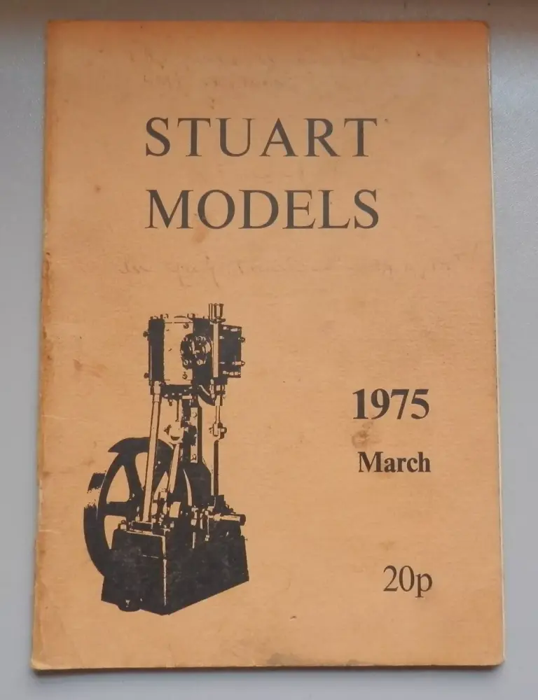 STUART MODELS LIVE STEAM ENGINE 1975 CATALOGUE