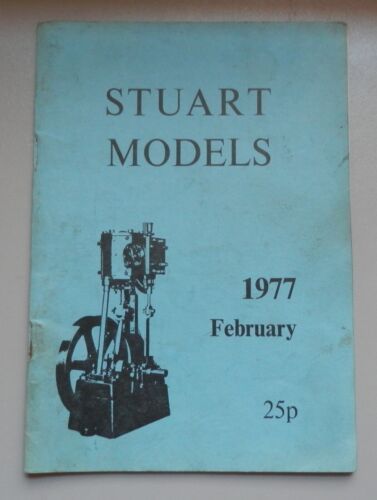STUART MODELS LIVE STEAM ENGINE 1977 CATALOGUE