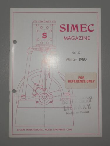 SIMEC STUART MODELS LIVE STEAM ENGINE MAGAZINE No.17 WINTER 1980