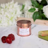 Rhubarb & Strawberry Candle Tin