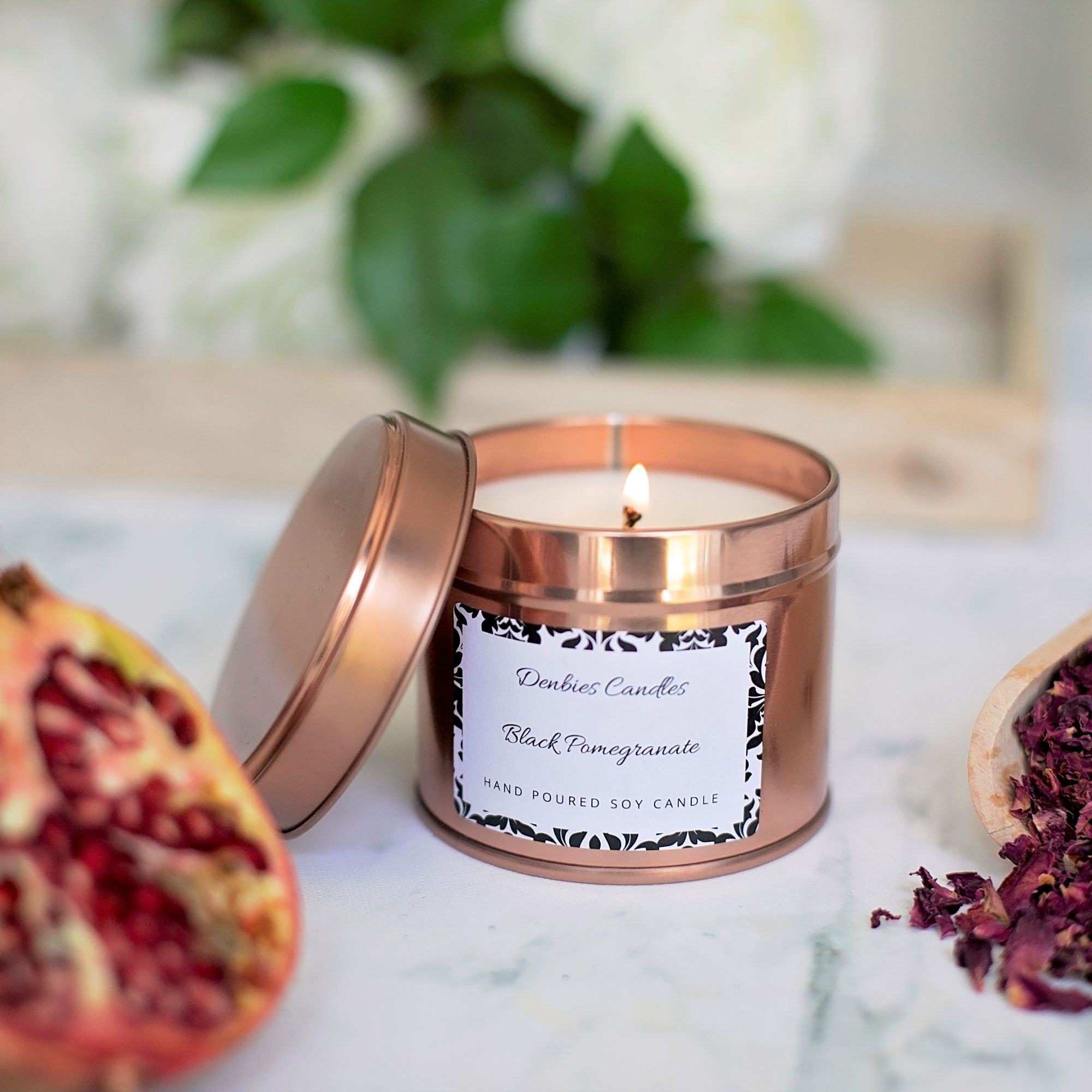 Black Pomegranate soy candle