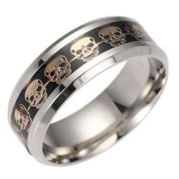 Surgical Steel Skull Ring