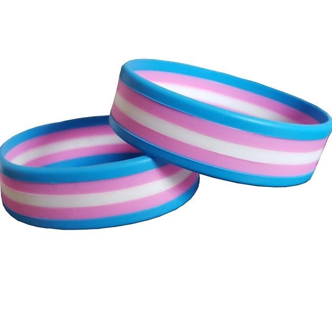 Transgender Silicon Rubber Wristband