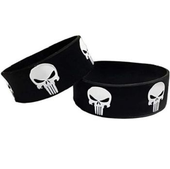 The Punisher Silicon Rubber Wristband