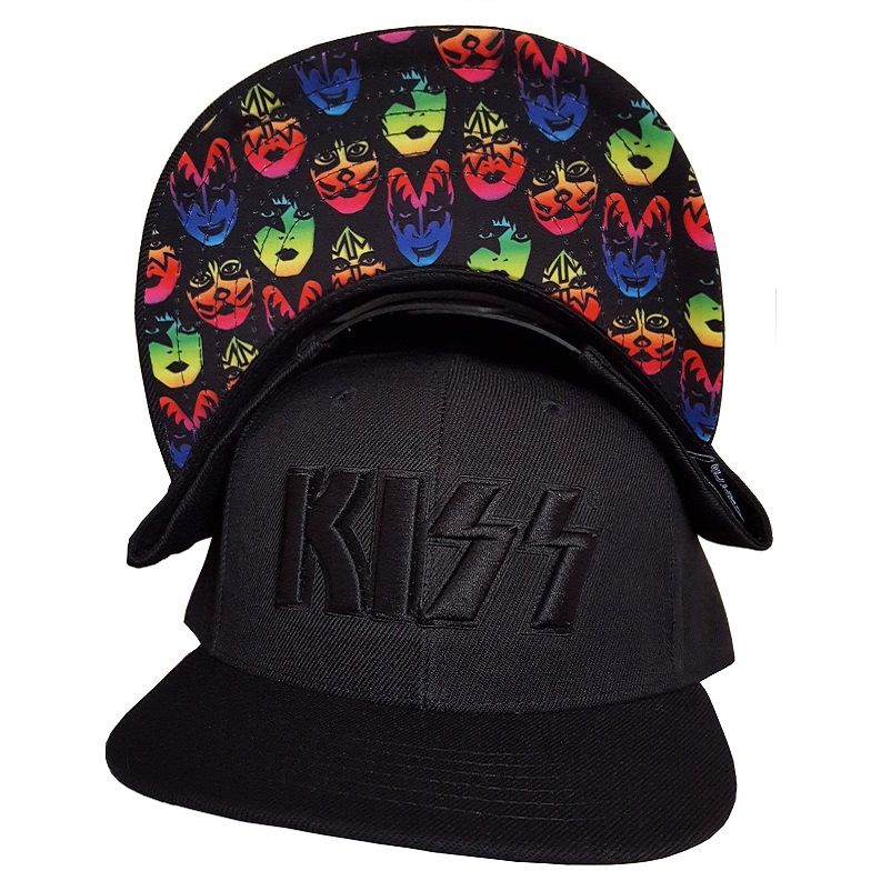 Kiss Snapback with Neon Brim