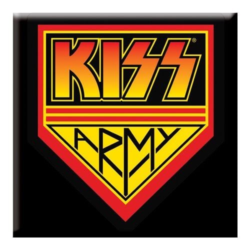 Kiss Army Metal Fridge Magnet