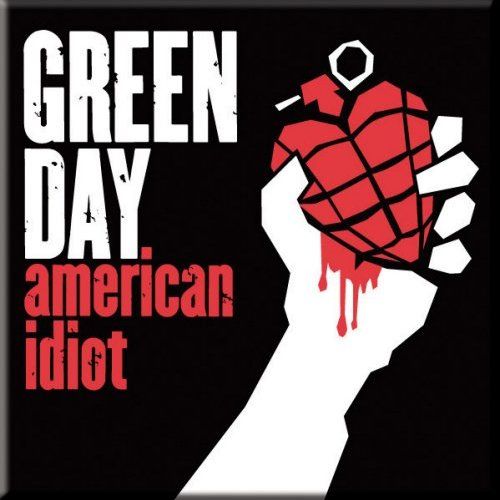 Green Day American Idiot Metal Fridge Magnet