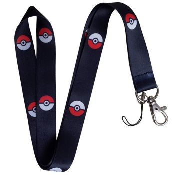 Pokemon Pokeball Lanyard