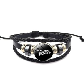 Adjustable Leather My Chemical Romance Wristband