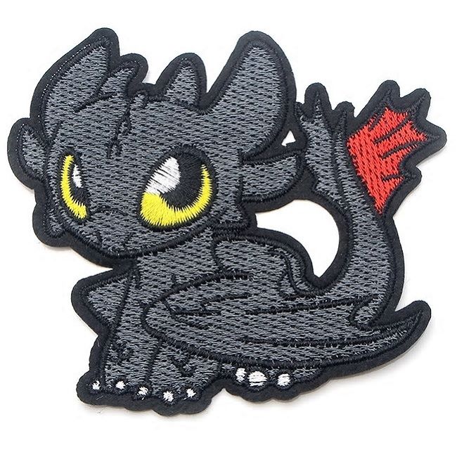 Toothless Iron on Patch